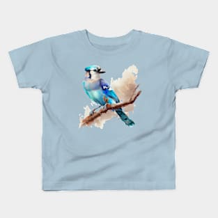 Jay on a Branch Kids T-Shirt